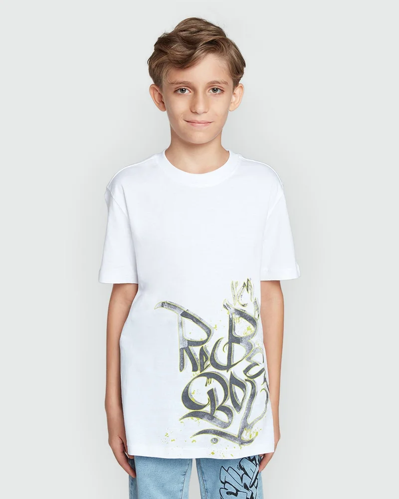 Ovs Boys’ White Tee – Modern Graphic Style